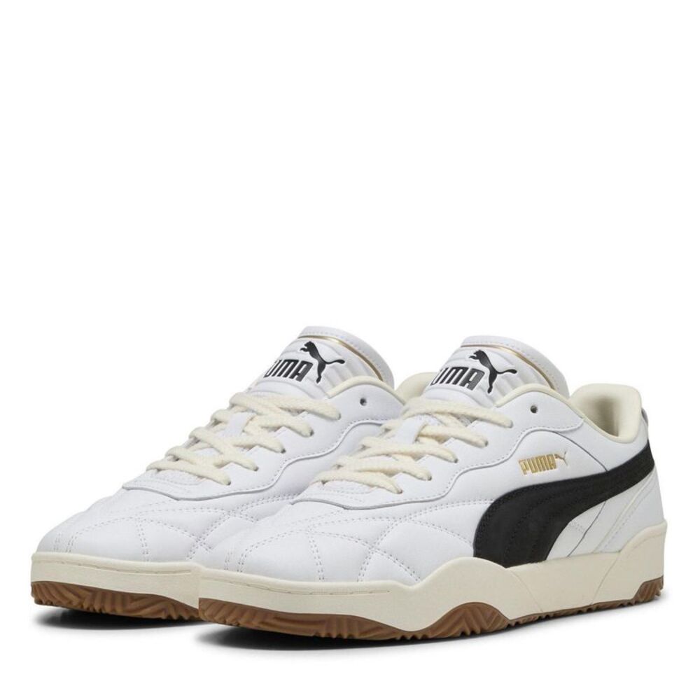 Puma Mens Tifosi Lux Quilted Leather Sneakers / Puma White